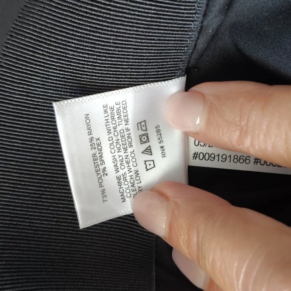 EXPRESS Black Gray Tweed Wide Leg Pants Size Large Elastic Waist Stretch - Picture 9 of 9